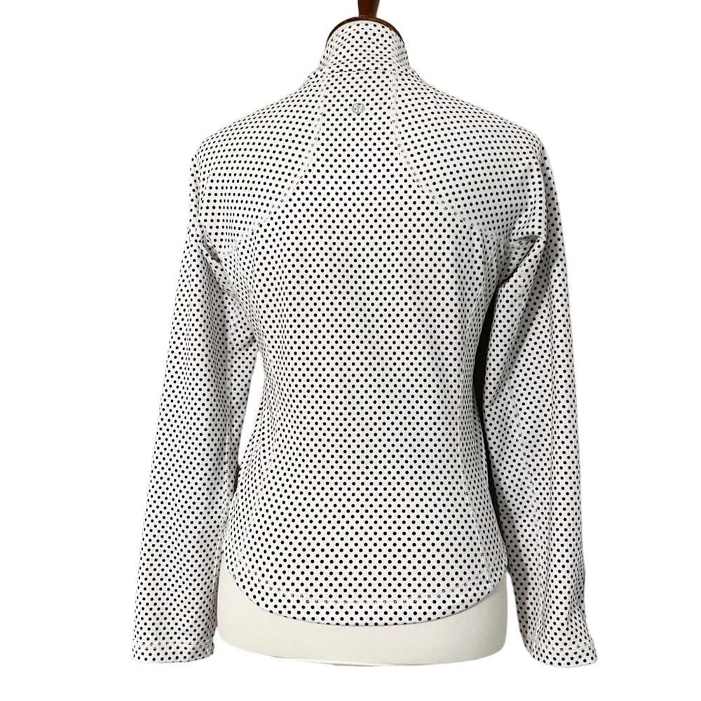 Lululemon Zippered White and Polka Dot Jacket - Picture 3 of 12